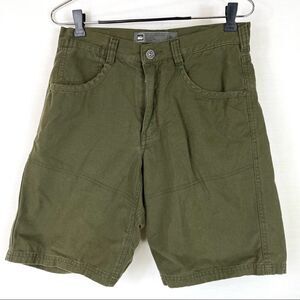 REI 10” Co-Op Cotton Canvas Slash Pocket Green Shorts